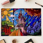 Beauty Stained Glass Castle Building Cosmetic Bag (XXL)