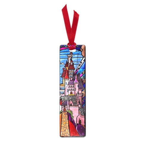Beauty Stained Glass Castle Building Small Book Marks from ArtsNow.com Front