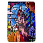 Beauty Stained Glass Castle Building Removable Flap Cover (L)