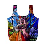 Beauty Stained Glass Castle Building Full Print Recycle Bag (M)