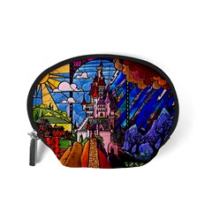 Beauty Stained Glass Castle Building Accessory Pouch (Small) from ArtsNow.com Back