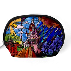 Beauty Stained Glass Castle Building Accessory Pouch (Medium) from ArtsNow.com Back
