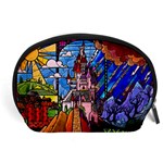 Beauty Stained Glass Castle Building Accessory Pouch (Large)