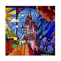 Beauty Stained Glass Castle Building Duvet Cover Double Side (Full/ Double Size) from ArtsNow.com Front