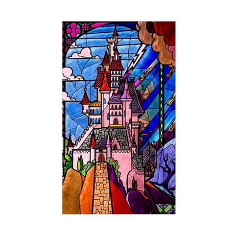 Beauty Stained Glass Castle Building Duvet Cover (Single Size) from ArtsNow.com Duvet Quilt