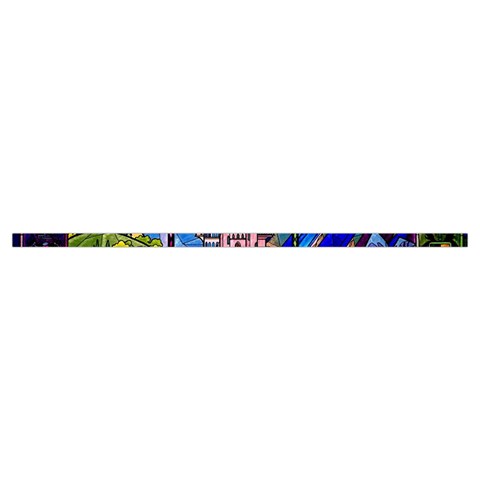 Beauty Stained Glass Castle Building Cotton Crop Top from ArtsNow.com Hem