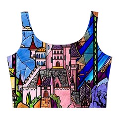 Beauty Stained Glass Castle Building Midi Sleeveless Dress from ArtsNow.com Top Back