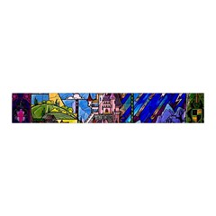 Beauty Stained Glass Castle Building Midi Wrap Pencil Skirt from ArtsNow.com Waistband