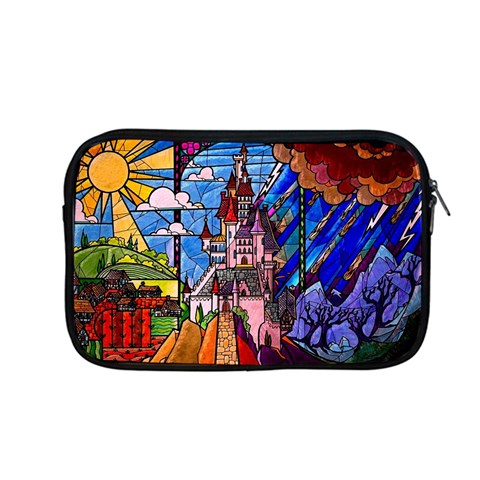 Beauty Stained Glass Castle Building Apple MacBook Pro 13  Zipper Case from ArtsNow.com Front