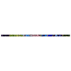 Beauty Stained Glass Castle Building Shoulder Cutout Velvet One Piece from ArtsNow.com Hem