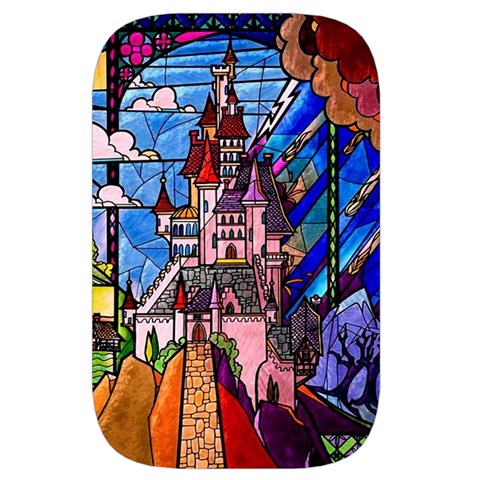 Beauty Stained Glass Castle Building Waist Pouch (Small) from ArtsNow.com Back