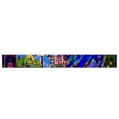 Beauty Stained Glass Castle Building Waist Pouch (Small) from ArtsNow.com Bottom