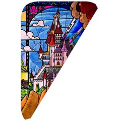 Beauty Stained Glass Castle Building Belt Pouch Bag (Large) from ArtsNow.com Front Right