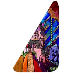Beauty Stained Glass Castle Building Belt Pouch Bag (Large) from ArtsNow.com Front Left