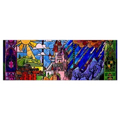 Beauty Stained Glass Castle Building Wristlet Pouch Bag (Small) from ArtsNow.com Bottom