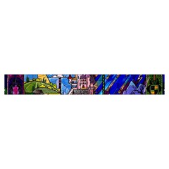 Beauty Stained Glass Castle Building Make Up Case (Small) from ArtsNow.com Zipper Tape Front