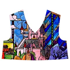 Beauty Stained Glass Castle Building Kids  Midi Sailor Dress from ArtsNow.com Front Top