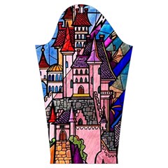 Beauty Stained Glass Castle Building Kids  Midi Sailor Dress from ArtsNow.com Sleeve Left
