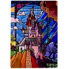 Beauty Stained Glass Castle Building A4 Acrylic Clipboard from ArtsNow.com Back