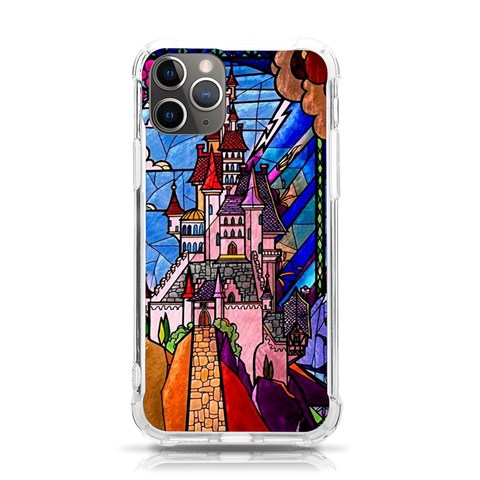 Beauty Stained Glass Castle Building iPhone 11 Pro 5.8 Inch TPU UV Print Case from ArtsNow.com Front