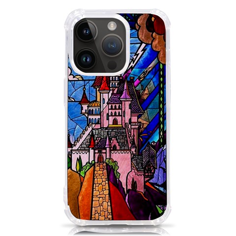 Beauty Stained Glass Castle Building iPhone 14 Pro TPU UV Print Case from ArtsNow.com Front