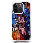 Beauty Stained Glass Castle Building iPhone 14 Pro TPU UV Print Case