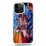 Beauty Stained Glass Castle Building iPhone 14 Pro Max TPU UV Print Case