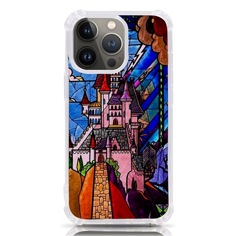 Beauty Stained Glass Castle Building iPhone 13 Pro TPU UV Print Case from ArtsNow.com Front
