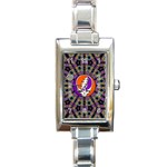 Gratefuldead Grateful Dead Pattern Rectangle Italian Charm Watch