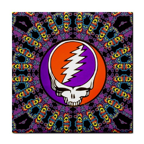 Gratefuldead Grateful Dead Pattern Tile Coaster from ArtsNow.com Front