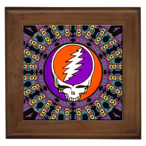 Gratefuldead Grateful Dead Pattern Framed Tile from ArtsNow.com Front