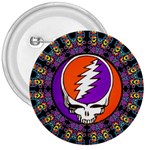 Gratefuldead Grateful Dead Pattern 3  Buttons