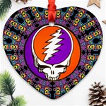 Gratefuldead Grateful Dead Pattern Ornament (Heart)