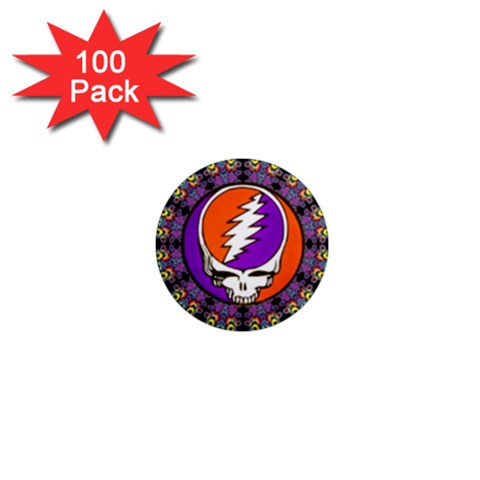 Gratefuldead Grateful Dead Pattern 1  Mini Magnets (100 pack)  from ArtsNow.com Front