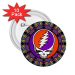 Gratefuldead Grateful Dead Pattern 2.25  Buttons (10 pack) 