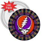 Gratefuldead Grateful Dead Pattern 3  Buttons (100 pack) 