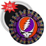 Gratefuldead Grateful Dead Pattern 3  Magnets (100 pack)