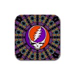 Gratefuldead Grateful Dead Pattern Rubber Square Coaster (4 pack)