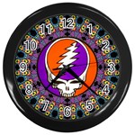 Gratefuldead Grateful Dead Pattern Wall Clock (Black)