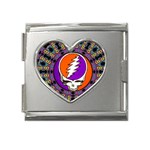 Gratefuldead Grateful Dead Pattern Mega Link Heart Italian Charm (18mm)