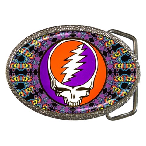 Gratefuldead Grateful Dead Pattern Belt Buckles from ArtsNow.com Front