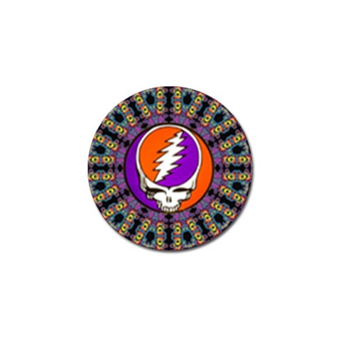 Gratefuldead Grateful Dead Pattern Golf Ball Marker (4 pack) from ArtsNow.com Front