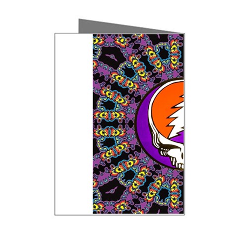 Gratefuldead Grateful Dead Pattern Mini Greeting Card from ArtsNow.com Right