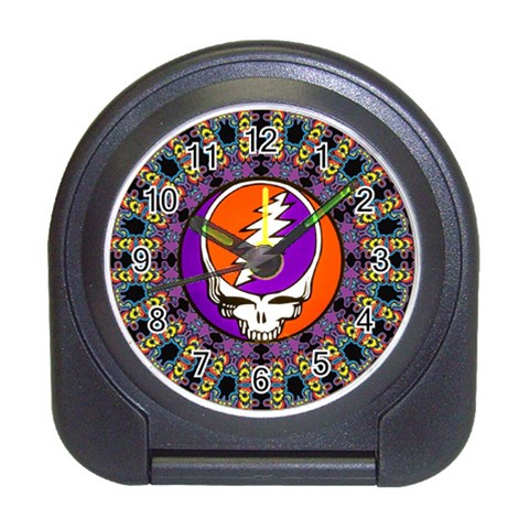 Gratefuldead Grateful Dead Pattern Travel Alarm Clock from ArtsNow.com Front