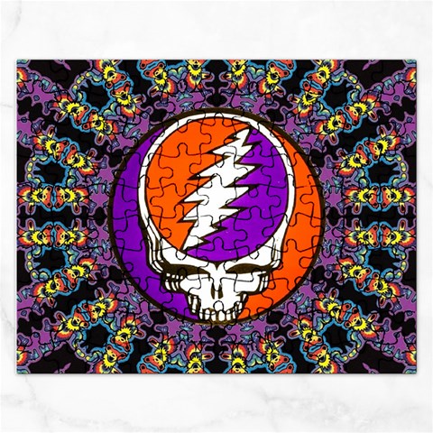 Gratefuldead Grateful Dead Pattern Rectangular Jigsaw Puzzl from ArtsNow.com Front