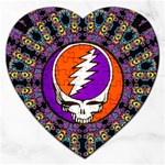 Gratefuldead Grateful Dead Pattern Jigsaw Puzzle (Heart)