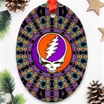 Gratefuldead Grateful Dead Pattern Oval Ornament (Two Sides)