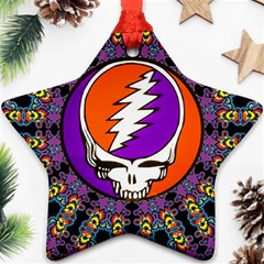 Gratefuldead Grateful Dead Pattern Star Ornament (Two Sides) from ArtsNow.com Front