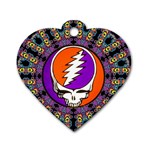 Gratefuldead Grateful Dead Pattern Dog Tag Heart (One Side)