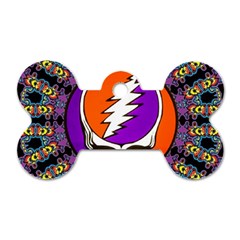 Gratefuldead Grateful Dead Pattern Dog Tag Bone (Two Sides) from ArtsNow.com Back